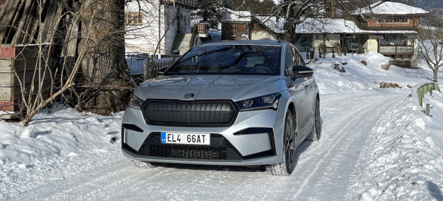 Mit Allrad im Schnee: 2022 Skoda Enyaq iV 80x im Winterfahrbericht