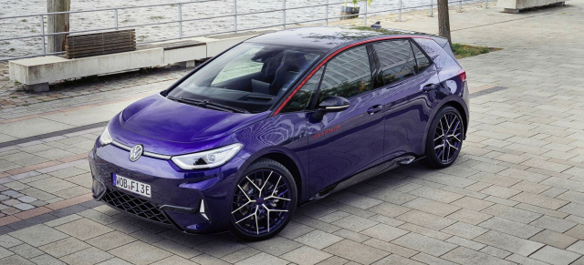 Limitierte Sonderedition des ID.3 GTX trifft auf sportliches Retro-Design: Kultmodell mit e-Comeback: Volkswagen ID.3 GTX FIRE+ICE Serienmodell ab  56.020 Euro