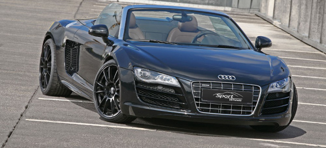 Audi R8-Spyder Tuning mit 600 PS: SPORT-WHEELS verfeinert den Super-Audi