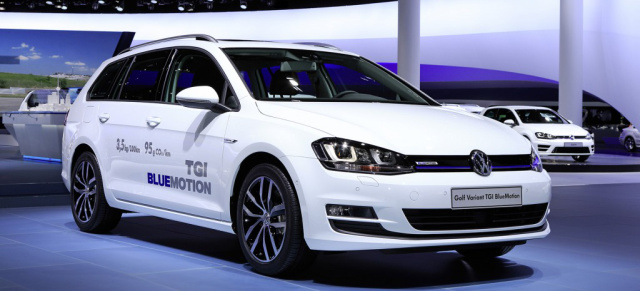 TGI - Erdgasmotor für den neuen Golf Variant : TGI BlueMotion - Unter 4 Euro Kraftstoffkosten auf 100 Kilometer