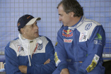 Zwei Weltmeister im neuen Scirocco: Carlos Sainz und Hans-Joachim Stuck teilen sich beim 24 Stunden-Rennen ein Auto!