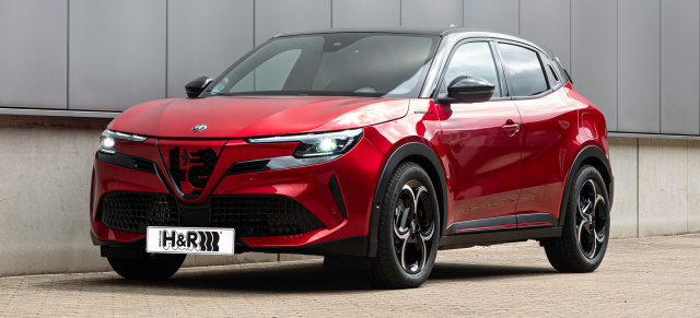 Bella Italia: H&R Tieferlegungsfedern für den Alfa Romeo Junior Ibrida