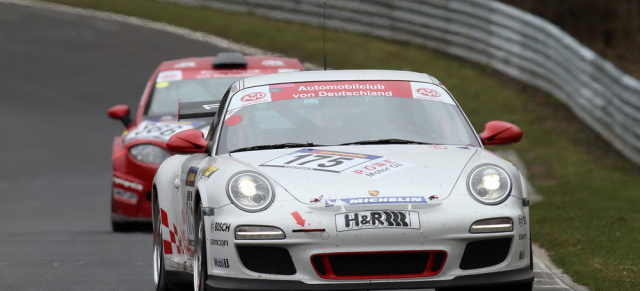 1. Lauf der Langstreckenmeisterschaft Nürburgring Porsche vor Audi: Gesamtsieg für den 911 GT3 R, Hybrid-Version kommt auf Platz 6
