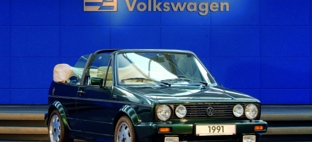 Früher ein klasse Golf, heute ein Klassiker: Das VW Golf 1 Cabrio: Sonderausstellung Geburtstagskinder 	im VW Museum Wolfsburg 