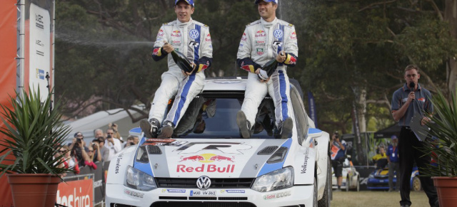 VW-Motorsport holt volle Punktzahl in Australien: Ogier mit perfekter Leistung in Down Under