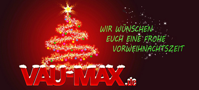 Der VAU-MAX.de Adventskalender - 2. Dezember: Jeden Tag eine neue Gewinnchance - prall gefüllt warten im VAU-MAX.de-Adventskalender wieder tolle Geschenke auf Euch! 