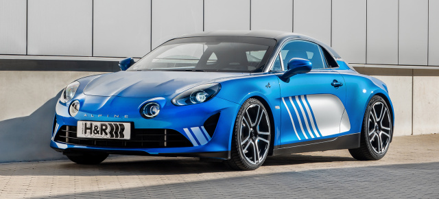 Pure perfection:: Alpine A110 mit H&R Sportfedern