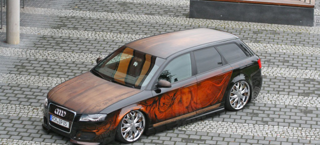 Audi A4 Tuning auf dem Holzweg: Old- und New-School Style Audi A4