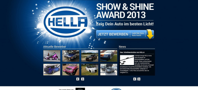 Die Bewerber des HELLA SHOW & SHINE AWARD 2013: VAU-MAX.de zeigt ein paar Fahrzeuge von aktuellen Bewerbern 