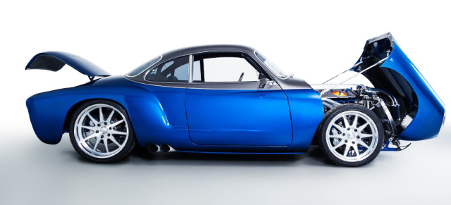 Essen Motor Show: VW Karmann Ghia "Blue Mamba": Custom Car mit Dodge Viper Motor kommt nach Essen