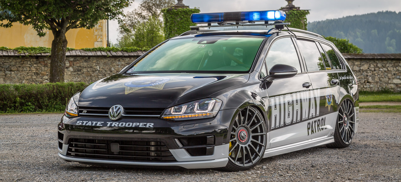 VW Golf 7 R Variant im Highway-Patrol-Gewand: Tatü, tata, die