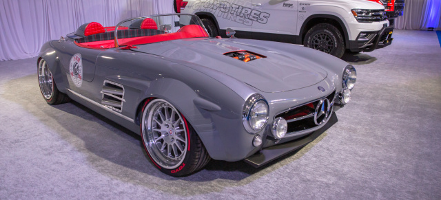 Virtuelle SEMA 2020 in Las Vegas: Mercedes 300 SL Gullwing wird zum Widebody Droptop