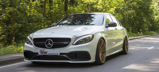  KW macht den Sportwagen „spannender“.: KW-Gewindefahrwerk für den neuen C63 AMG