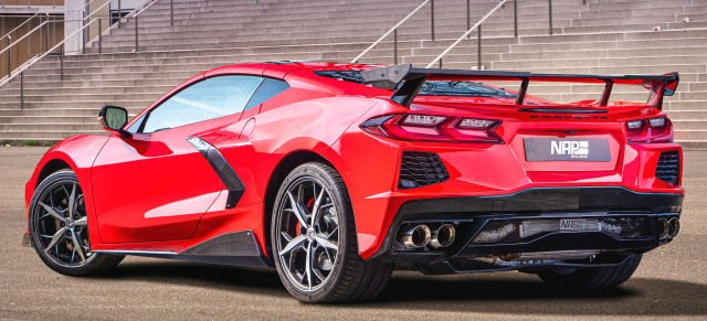 C8 Stingray by NAP: Carbon-Styling und Edelstahl-Abgasanlage für die Mittelmotor-Corvette