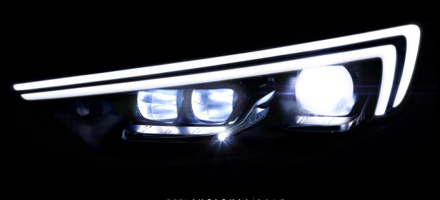 Heller, weiter, besser: Intellilux-LED-Matrix-Licht: Intellilux-Scheinwerfer für den neuen Opel Insignia (2017)