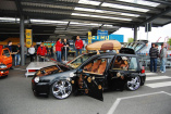 VW Tuning Treffen: 3. Schwab Tuning Day!: Überwiegend heiter: rund 400 Autos - dann kam der Wolkenbruch