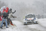 Erster Härtetest für den Polo R WRC: Der Rallye Monte Carlo-Probelauf für Volkswagen läuft
