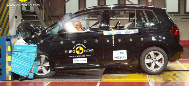 Golf Sportsvan gecrasht: Tolles Ergebnis im Euro NCAP Crashtest