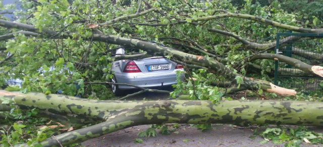 Unwetterschäden: was ist bei der Kfz-Versicherung zu beachten?: Sturm- und Hagelschäden könnten um bis zu 60% zunehmen.