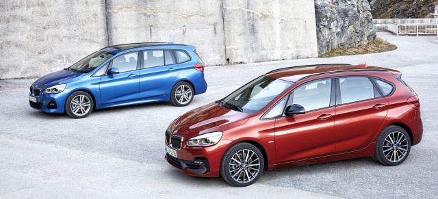 Frischer Look und neue Technik: Facelifting für den BMW 2er Active & Gran Tourer