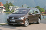 Erste Testfahrt im völlig neuen entwickelten VW Sharan (2010): Die neue Größe: VW Sharan der Modelljahr 2010