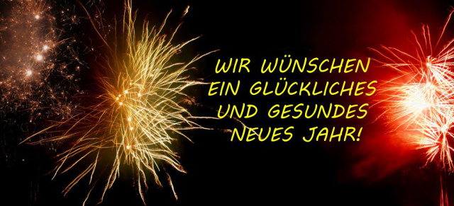 Wir schalten mal einen Gang runter! Ab dem 7. Januar 2016 ist das VAU-MAX.de-Team wieder am Start.: VAU-MAX.de wünscht ein erfolgreiches neues Jahr 2016!