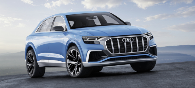 Audi mit drei Neuheiten auf der North American International Auto Show (NAIAS): Die Studie zum neuen Audi Q8