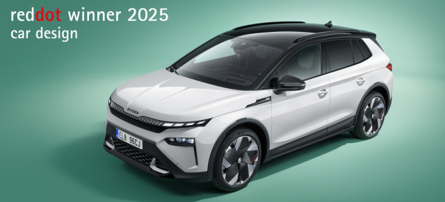 Das Elektro-SUV überzeugt mit neuer Designsprache und Top-Aerodynamik: Škoda Elroq gewinnt Red Dot Award für innovatives Design