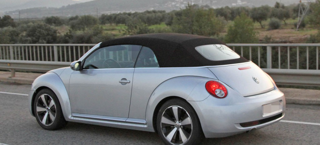 Erste Bilder vom neuen Beetle Cabrio: Auch der 21st Century Beetle verliert sein Dach
