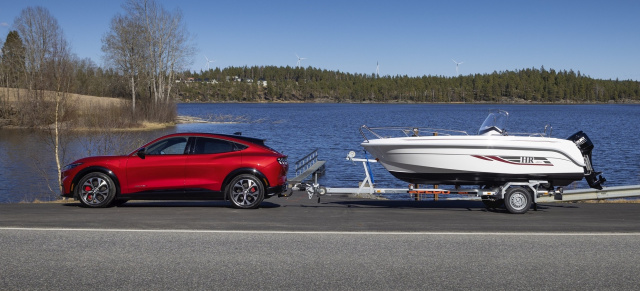 Höhere Anhängelast beim E-Auto: Ford Mustang Mach-E darf jetzt mehr ziehen