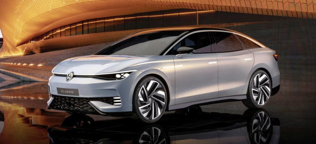 Seriennahe Studie „ID. AERO“ mit 620 Kilometer Reichweite: Weltpremiere: Der neue VW ID. 7