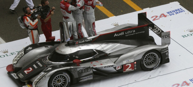 Video: Audi gewinnt das 24h Rennen von Le Mans trotz Horrorcrash: Video:  Horrorcrash bei 300 km/h für die Startnummer 1.