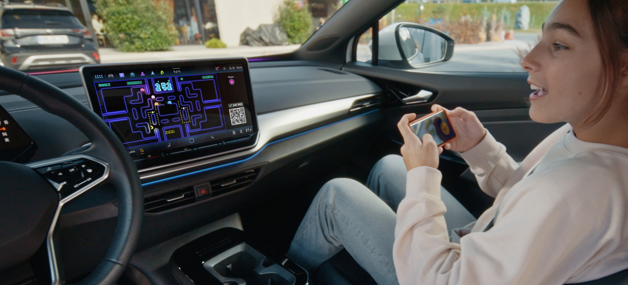 Mehr Spielerei bei Volkswagen: PAC-MAN zieht ins Auto ein: Gaming-Plattform bei Volkswagen