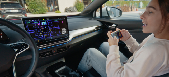 Mehr Spielerei bei Volkswagen: PAC-MAN zieht ins Auto ein: Gaming-Plattform bei Volkswagen