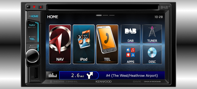 Perfekt für Navigation und Multimedia : Neuer Kenwood Navitainer DNX4150DAB mit Digitalradio, Bluetooth & HDMI-Schnittstelle