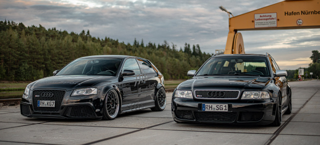 Geschwister mit Style-Vorlage: Audi S3 (8P) und RS4 (B5) als 1.000-PS-Duo