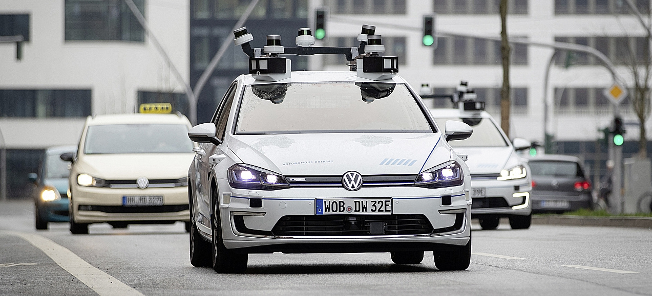 Autopilot unter Realbedingungen Dieser Golf fährt vollautomatisiert