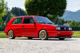 Der tornadorote Rallye mit Leistungs-Plus: 240 PS im VW Golf 2 Rallye mit Carbon und Tiefgang