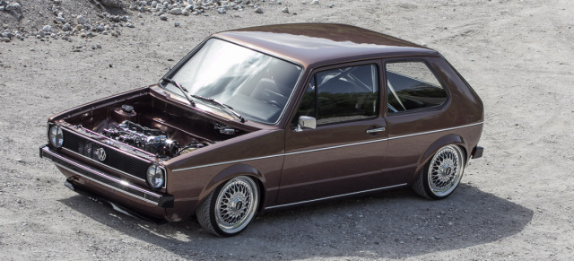 VW Golf 1 16V mit BBS und Airride: Lorenz gibt sich die Kante