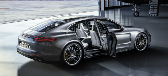 Panamera-Modellpalette wächst: Neuer Basismotor und mehr Beinfreiheit im Porsche Panamera