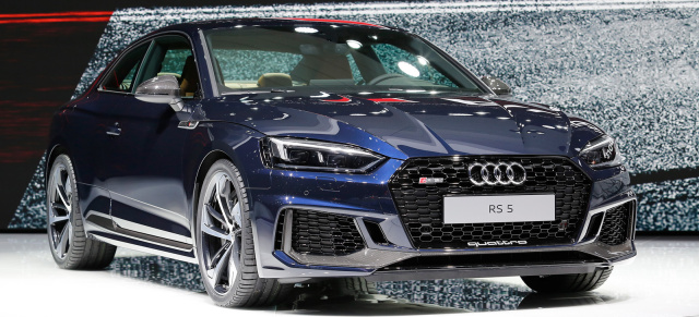 V6-Biturbo mit 450 PS fürs A5-Coupé - Genf 2017: Der neue Audi RS5