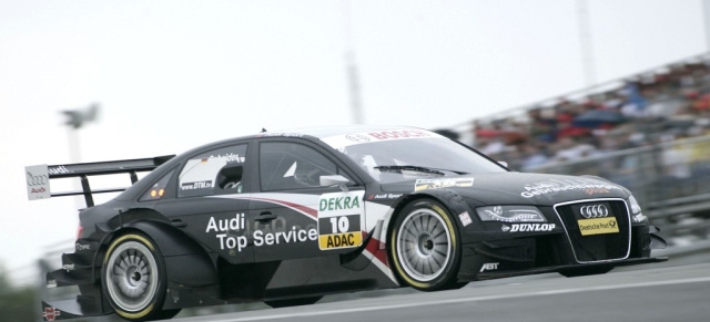 Trotz Pech: Timo Scheider verteidigt DTM-Führung!: Falsche Reifenwahl bringt Audi in der Eifel um die Siegchance: Scheider und Ekström nach Aufholjagd in den Punkten 