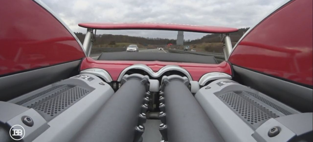 Bugatti Veyron im Doppelpack: Video: Ohne Tempolimit im Bugatti über die Autobahn