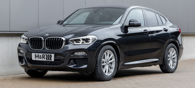 Schön, schnell, schräg: BMW X4 mit H&R Sportfedern