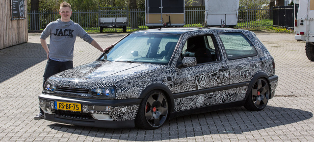 Der malende Holländer: Filzstift statt Folie - VW Golf GTI als Art-Car