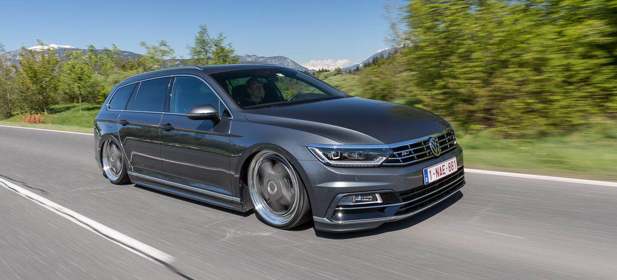 Mit O.Z., Airride und R-Line: VW Passat B8 gnadenlos tief und