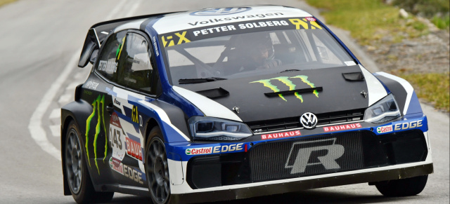 VW Polo R Supercar lässt die Berge zittern: Petter Solberg beim Simola Hillclimb im WRX-Polo