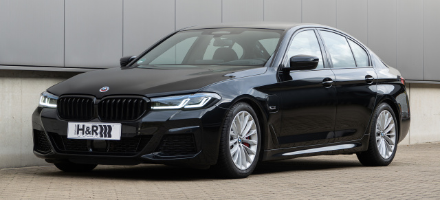 So viel Sport muss sein: 5er BMW der Baureihe G30/G31 mit H&R Tieferlegungsfedern
