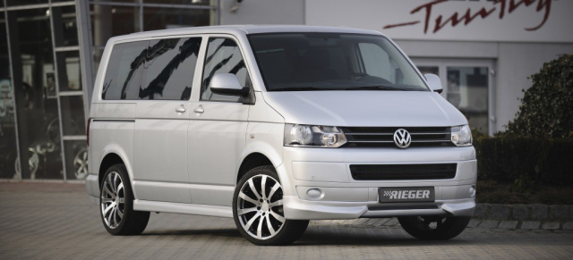 Rieger Tuning für den VW T5 Multivan: Sportlicher Look für den aktuellen Bulli