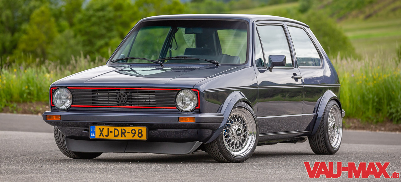 Der „wilde“ Einser Eddys VW Golf 1 Pirelli GTI im Bestzustand Auto der Woche VAUMAX Das